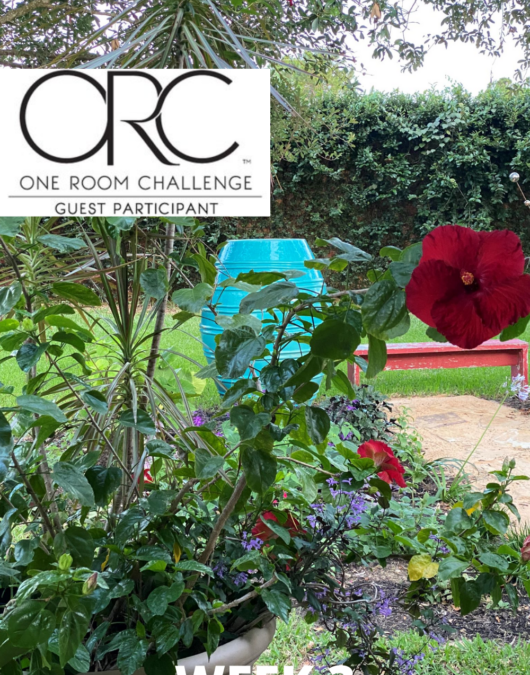 One Room challenge – Spring 2020 – Week 3 – My back porch and yard transformation