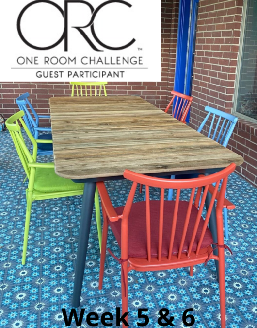 One Room Challenge – Week 5 and 6 – My back porch and yard transformation